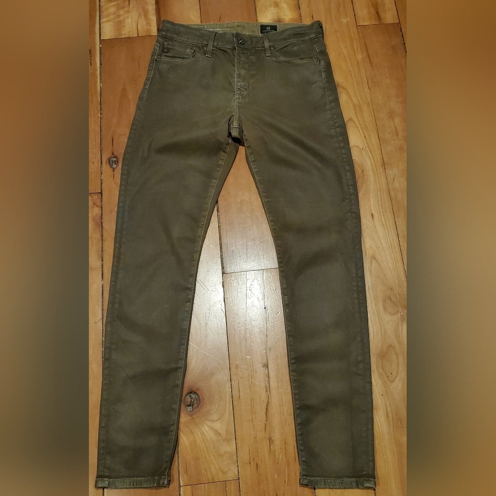 Leatherette AG Adriano Goldshmied Farrah Jeans Ankle Highrise 26R